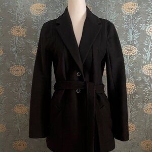 Chloé Wool Angora Cashmere Coat Button Front Size 40